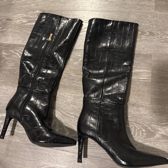 Billini - Billy Boots in Black Croc Knee high boots - Picture 2 of 5